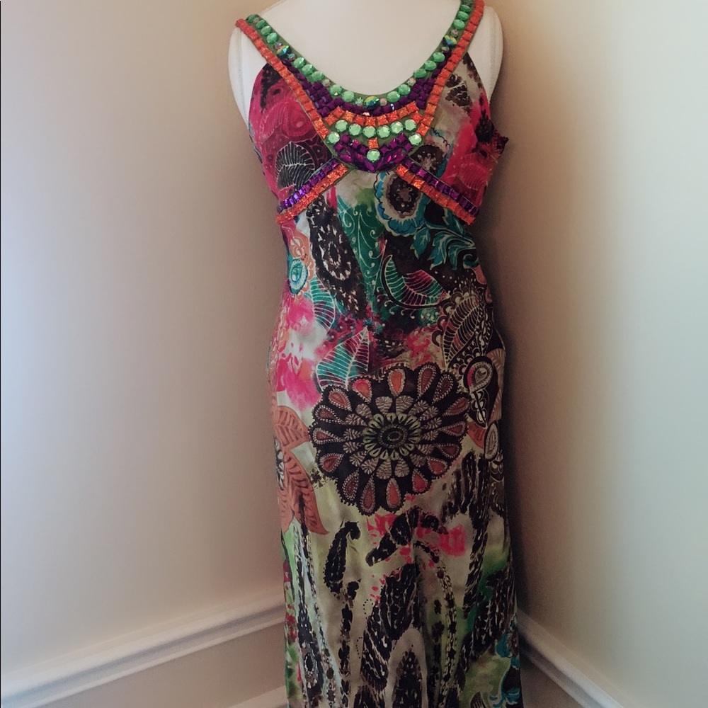 New Etro Johnny Was Multicolored print dress 40/6